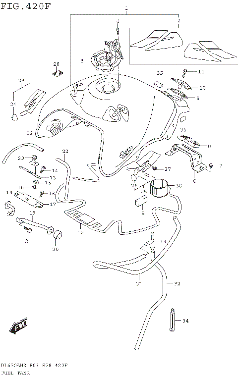 FUEL TANK (DL650XAM2 E33)