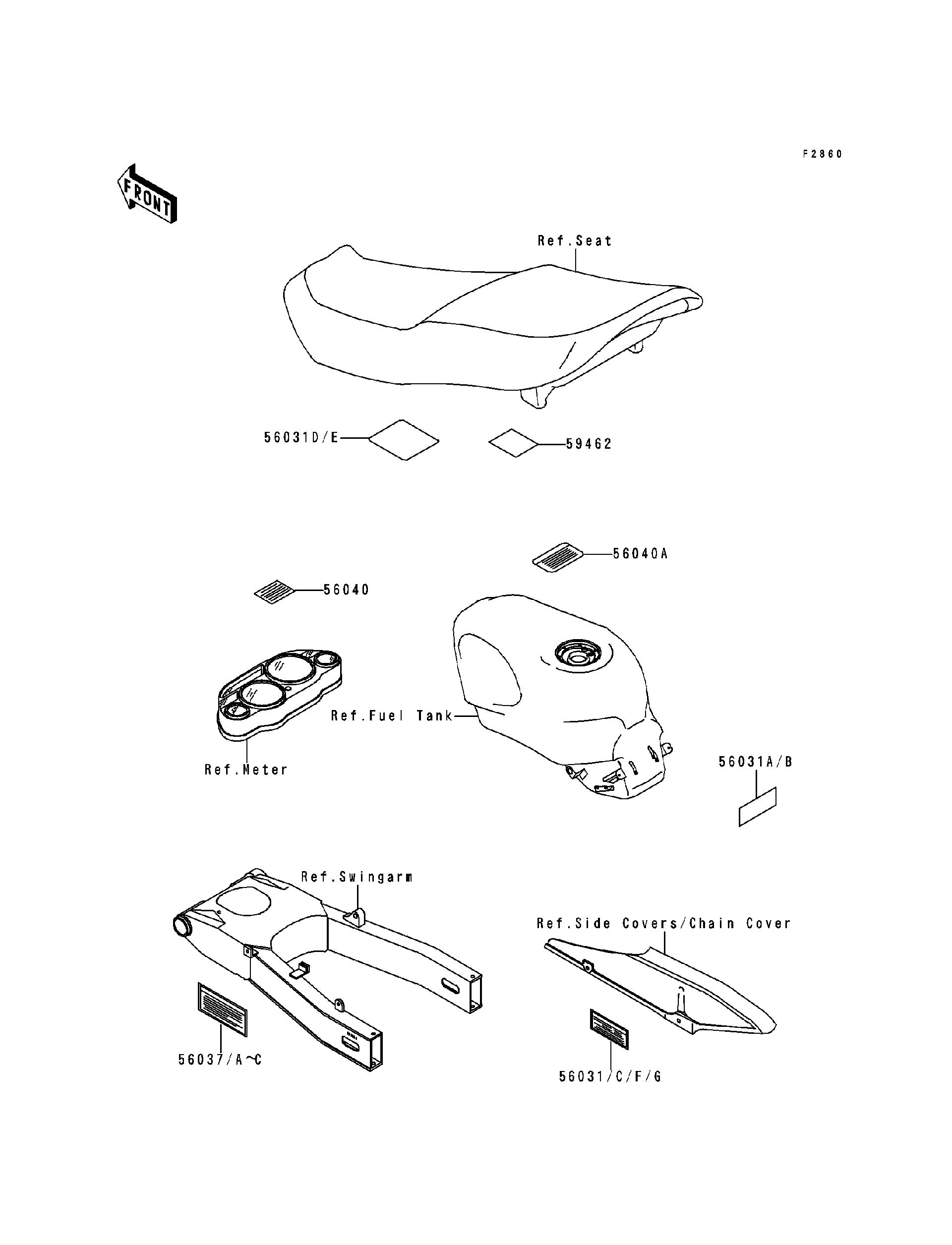 1993 Kawasaki Motorcycles Parts Diagrams | Crossbay Motorsports