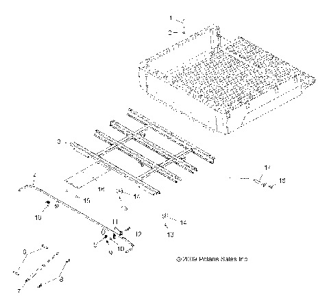 BODY, BOX MOUNTING - R10WH76AG/AH/AR/AV/WY76AW/AZ (49RGRBOXMOUNTING10CREW)