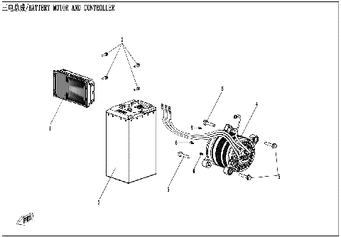 BATTERY MOTOR AND CONTROLLER