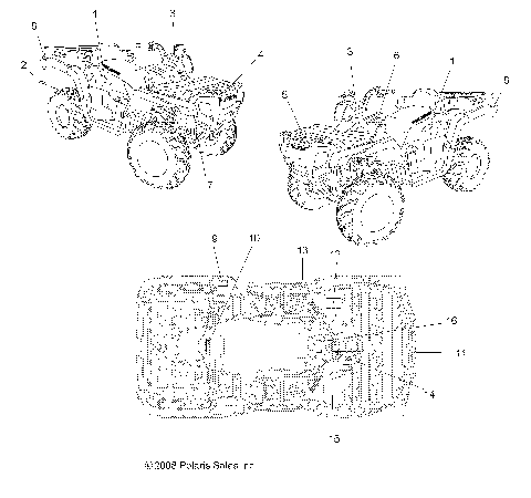 BODY, DECALS - A09TN76AL/AX/AZ (49ATVDECAL09SPX2800)