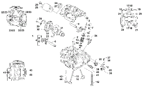 CYLINDER HEAD AND CAMSHAFT/VALVE ASSEMBLY [300292]