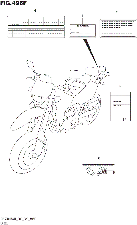 LABEL (DR-Z400SM:E33)