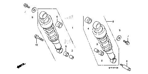 REAR SHOCK ABSORBER