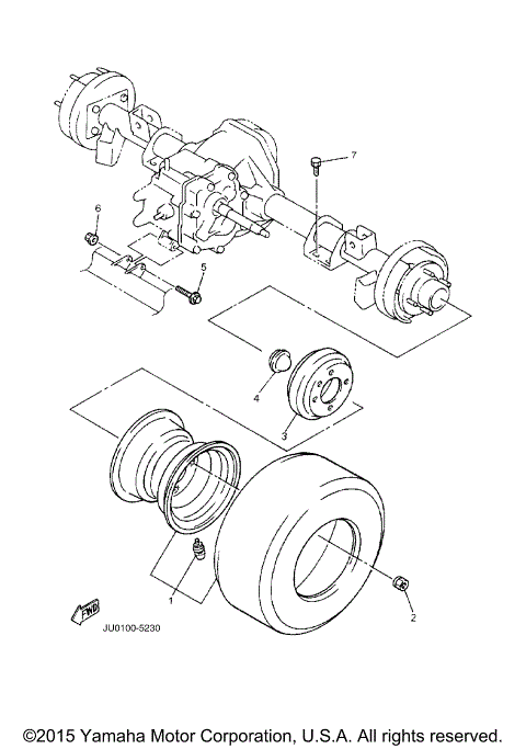 REAR AXLE MOUNT WHEEL