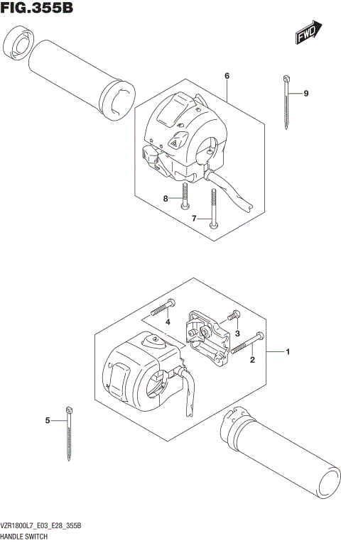 HANDLE SWITCH (VZR1800BZL7 E03)