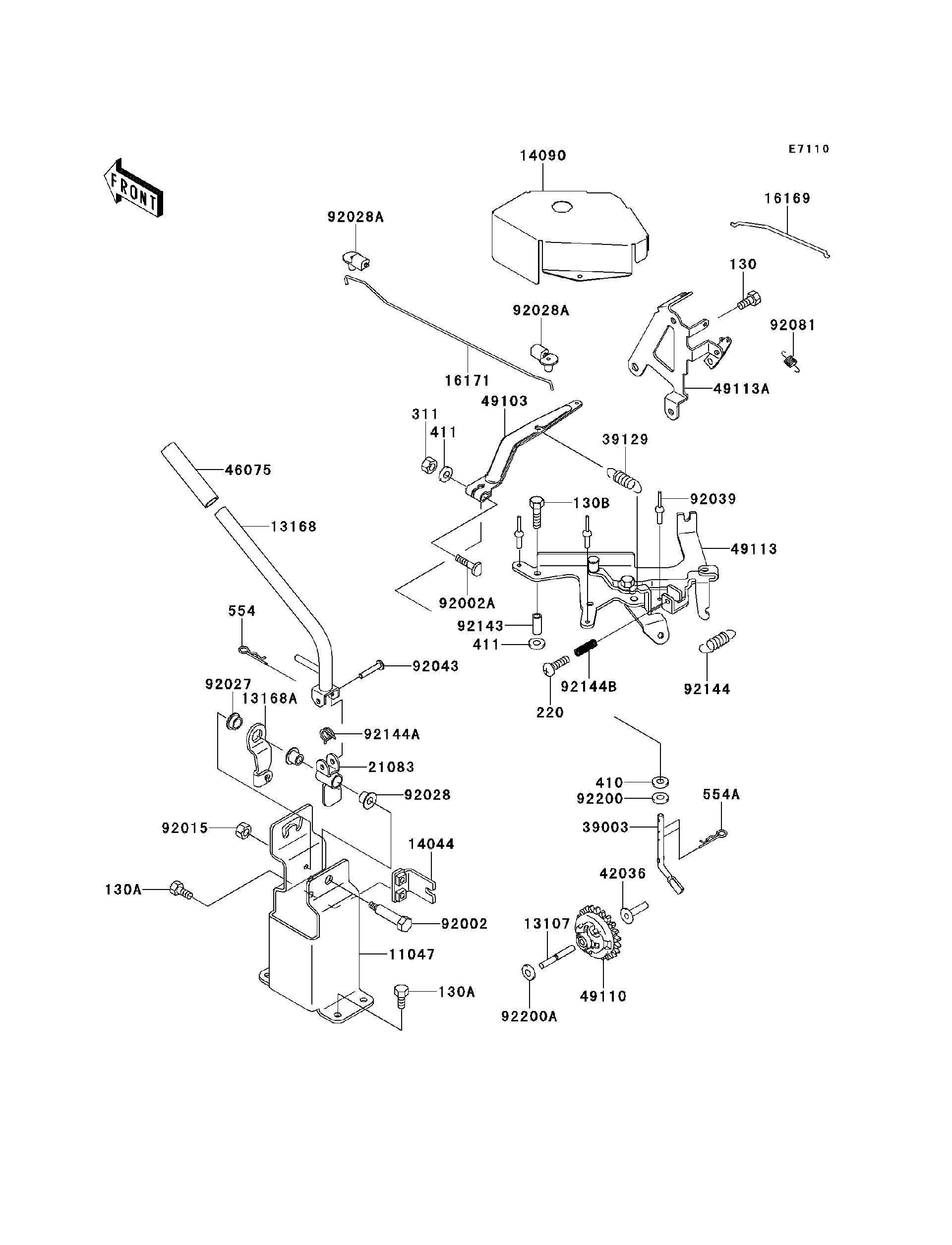 Kawasaki Mule 2510 4X4 (KAF620-A6) Control Utility Vehicles Parts
