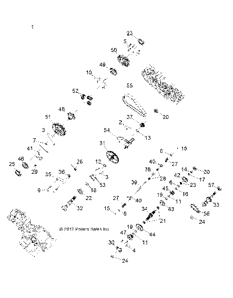 DRIVE TRAIN, MAIN GEARCASE INTERNALS - R14RH76AA/76AC/7EAZ (49RGRTRANSINTL1333071)
