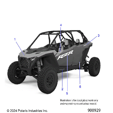 BODY, DECALS GRAPHICS - Z25S4B92AF/BF (900929)