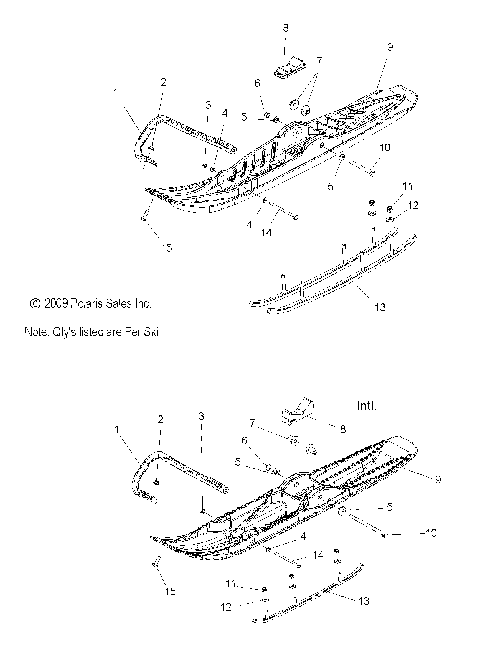 STEERING, SKI ASM. - S12PT6HSL/HEL (49SNOWSKIASM11FSTTRG)