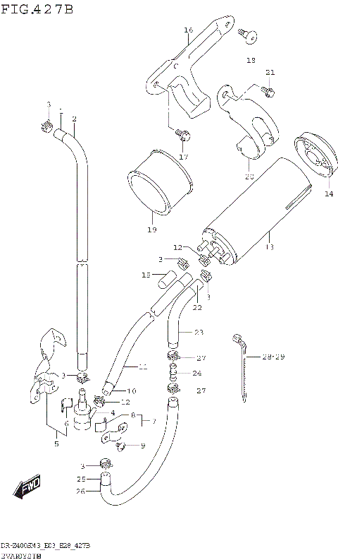 EVAP SYSTEM (DR-Z400SMM3 E33)