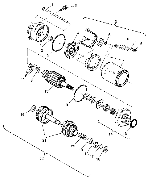 STARTING MOTOR HURRICANE B964466 and  Intl. HURRICANE I964466 (4935733573C007)