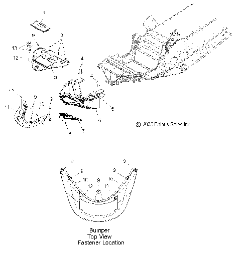 BODY, FRONT BUMPER and NOSEPAN - S09PP7FS/FE (49SNOWBUMPER09FSTRG)