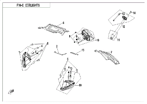 LIGHTS (USA,NO TURN LIGHT)