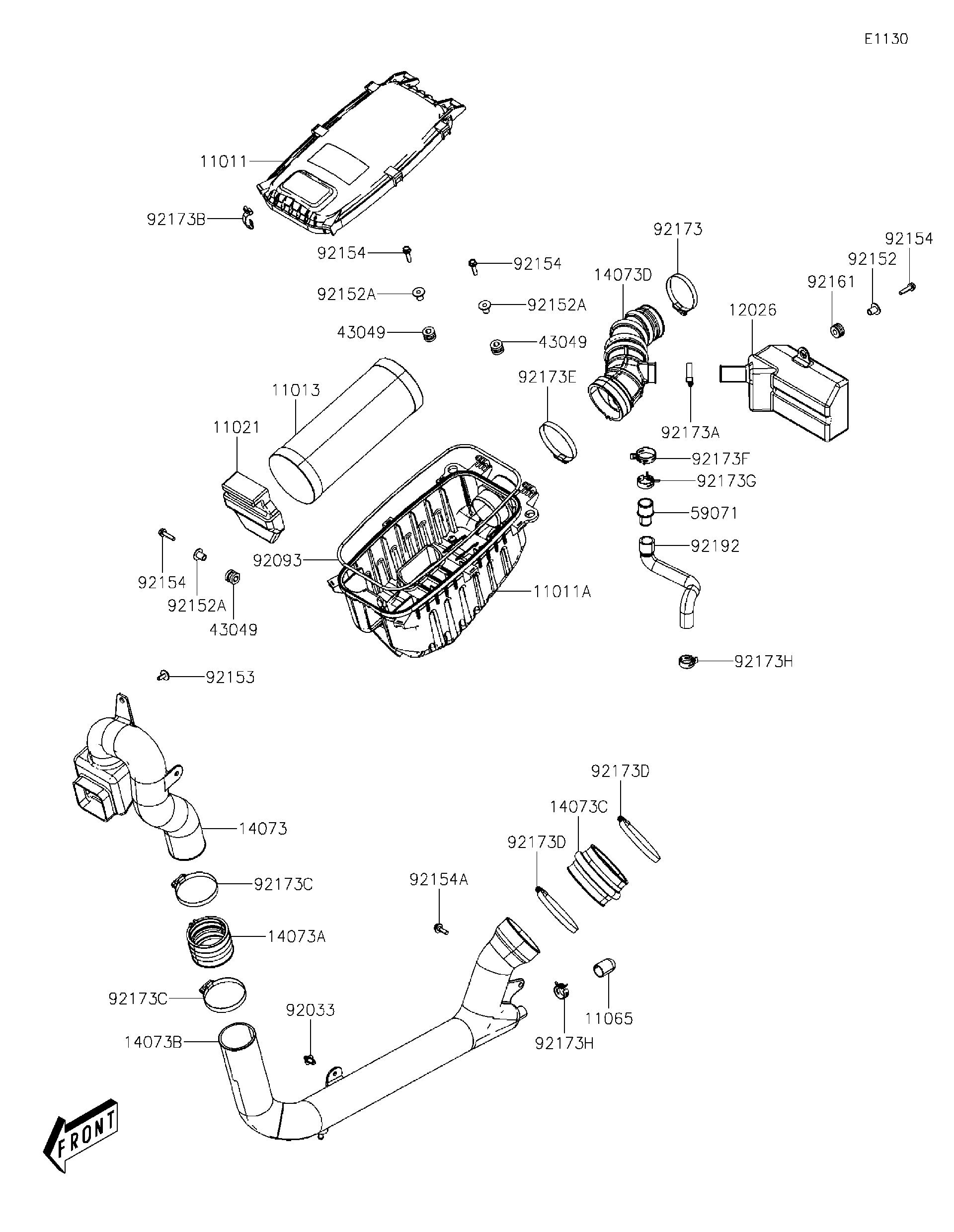 2019 Kawasaki MULE PRO-MX EPS Air Cleaner Utility Vehicles