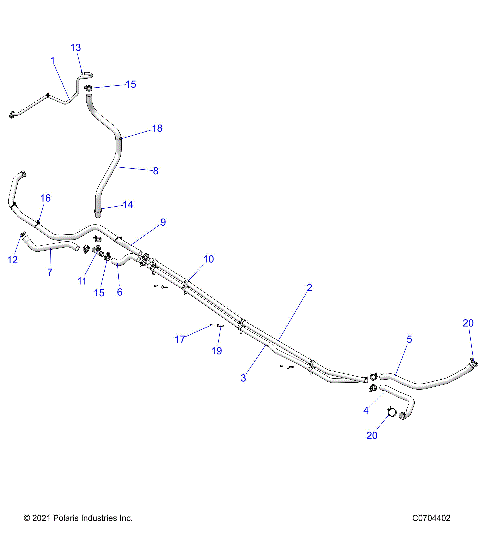 ENGINE, COOLING ROUTING, ENGINE - Z21R4D92AM/BM/AC/BC (C0703027-3)