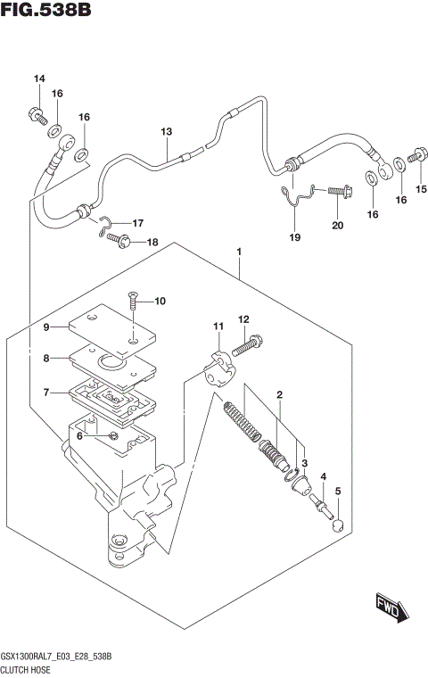CLUTCH HOSE (GSX1300RAL7 E28)