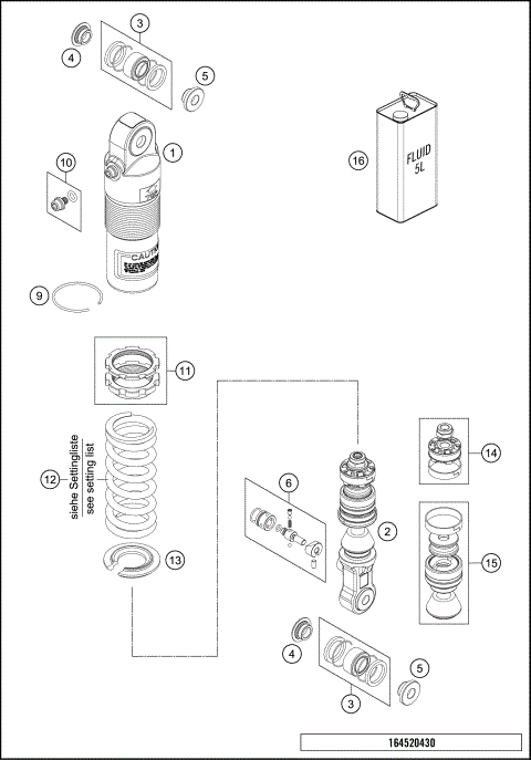 SHOCK ABSORBER DISASSEMBLED