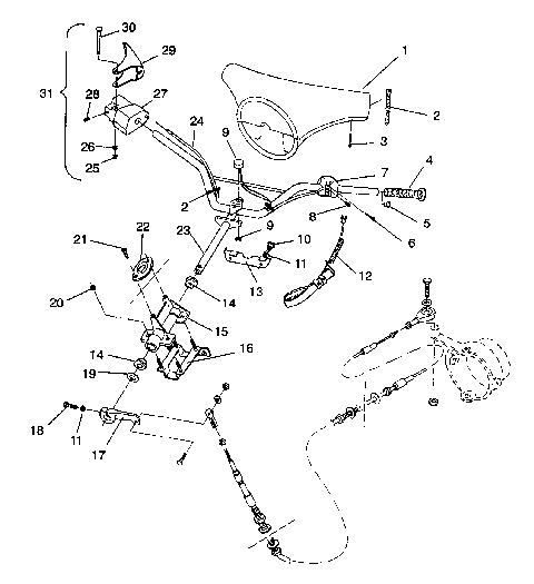 STEERING ASSEMBLY SL 650 B944058 (4926992699009A)