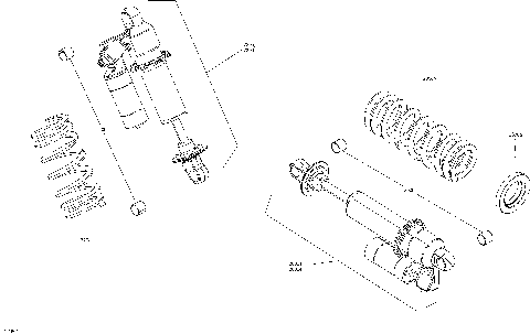 08- Rear Shocks Boondocker - 850 E-TEC - Package RE