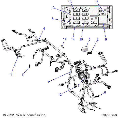 ELECTRICAL, WIRE HARNESSES, CHASSIS - R22MAAE4B8/B9 (C0700953)