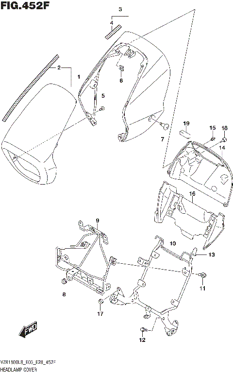 HEADLAMP COVER (VZR1800BZL8 E33) (JBA)