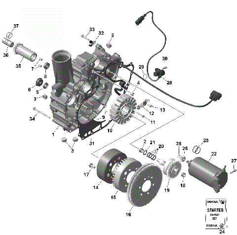 01- ROTAX - Magneto and Electric Starter
