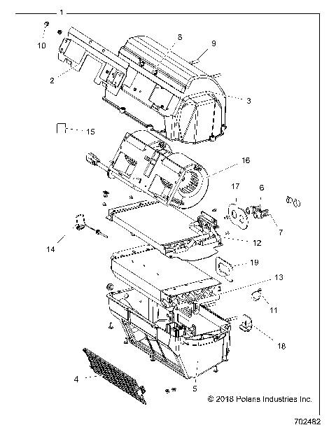 BODY, HVAC ASSEMBLY - R25RSV99AC (702482)