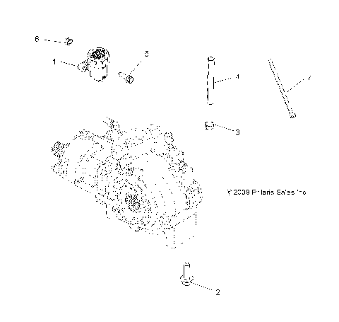 DRIVE TRAIN, GEARCASE MOUNTING, FRONT - A14ZN5EFM (49ATVGEARCASEMTG10SPXP550)