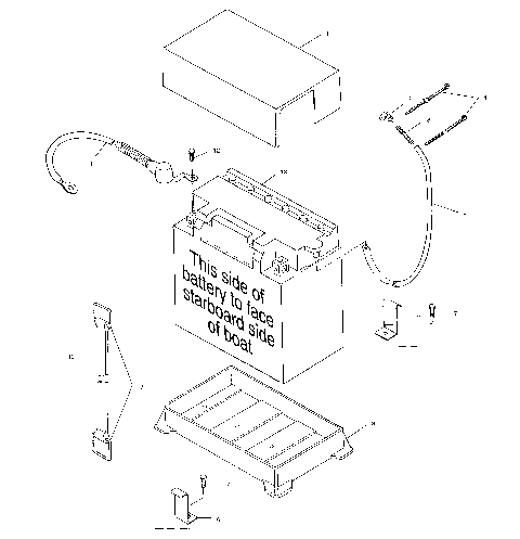 BATTERY BOX - I994673 (4951335133b007)