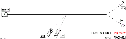 08- Electric - Horn Wiring Harness - 710008862