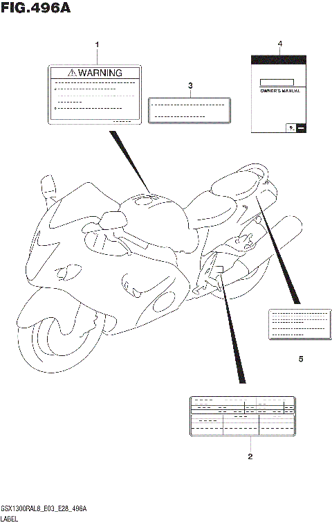 LABEL (GSX1300RAL8 E03)