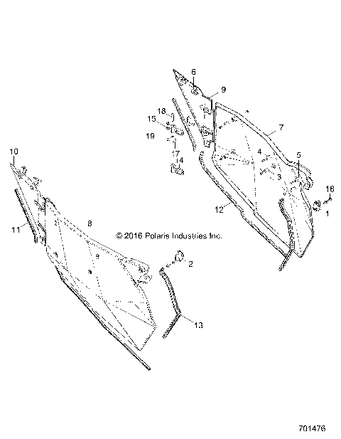 BODY, DOORS - Z17VDE92NG (701476)