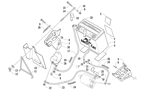 BATTERY AND TRAY ASSEMBLY