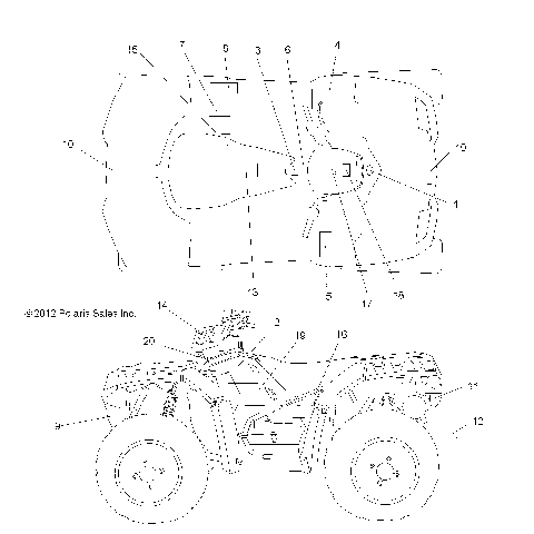 BODY, DECALS - A13ZN8EAD/K/L/T (49ATVDECAL13SPXP850)