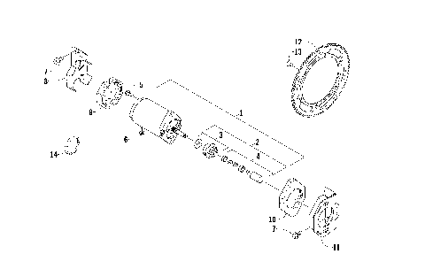 ELECTRIC START - STARTER MOTOR ASSEMBLY [91198]