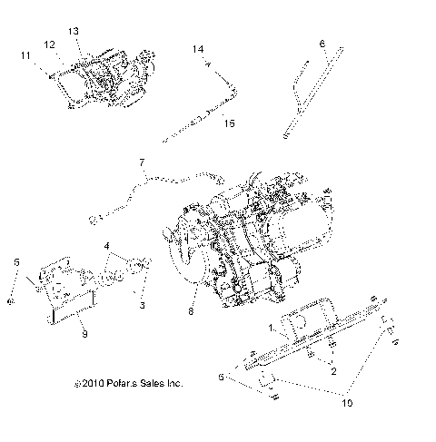 ENGINE, MOUNTING & LONG BLOCK - R15RAA76AA/AJ (49RGRENGINEMTG116X6)