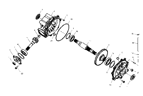 REAR GEARCASE - A10RF50AB (4970927092C14)