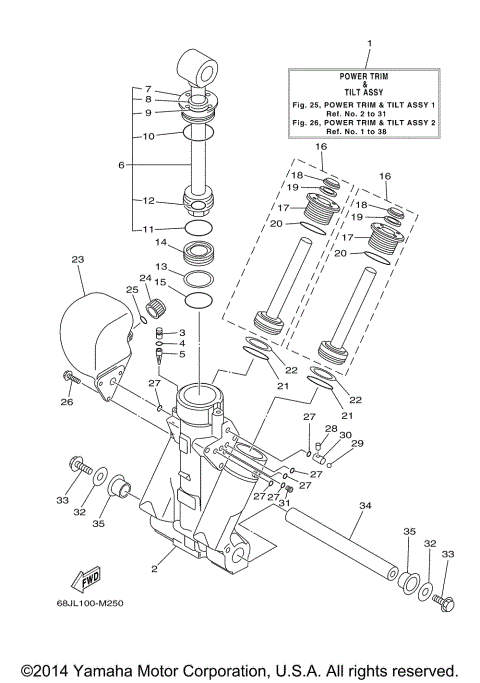 POWER TRIM TILT ASSY 1