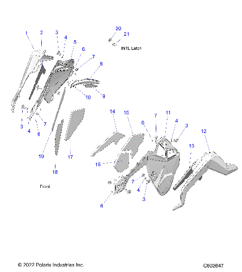 BODY, SIDE PANELS AND TRIM - S24TLC8MS/8ME (C602213)