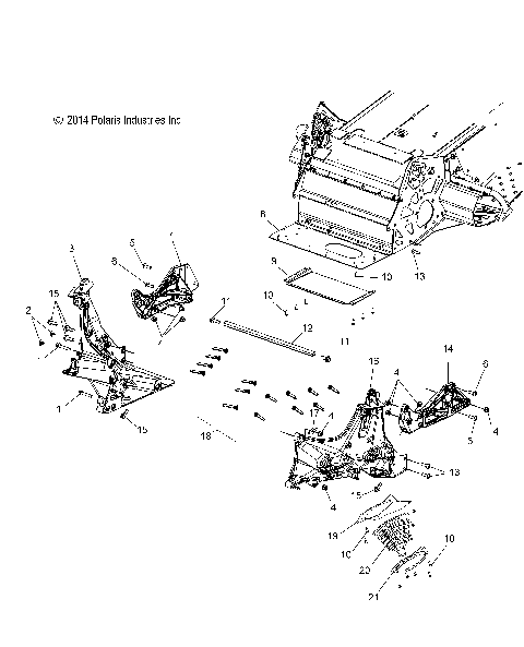 CHASSIS, BULKHEAD ASM. - S15CT5BEL/BSL/BSM (49SNOWCHASSISFRT15550144)
