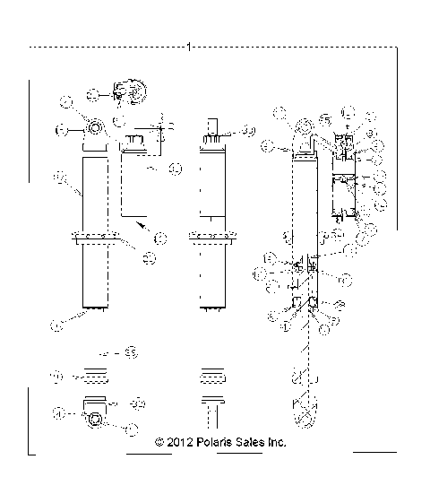 SUSPENSION, FRONT SHOCK (7043917) - R13JT9EAK (49RGRSHOCKFRT7043917)