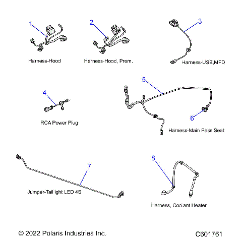 ELECTRICAL, WIRE HARNESSES/JUMPERS - S23FJE9FS/9FE ALL OPTIONS (C601761)