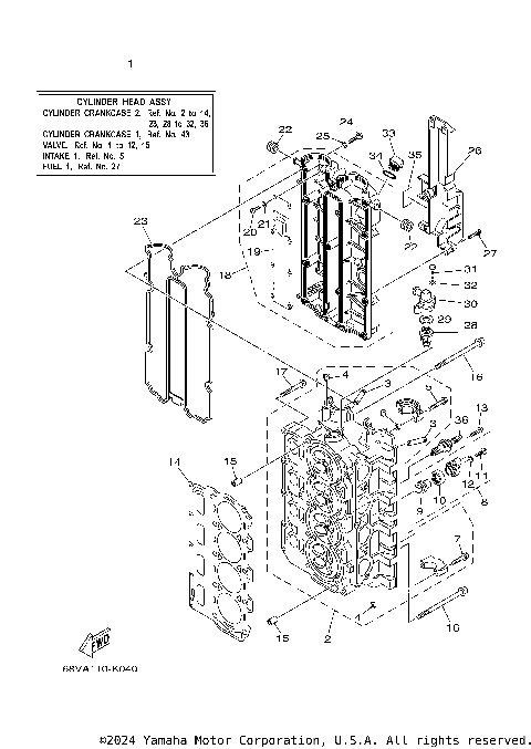CYLINDER CRANKCASE 2 (PRD 0510 LATER)