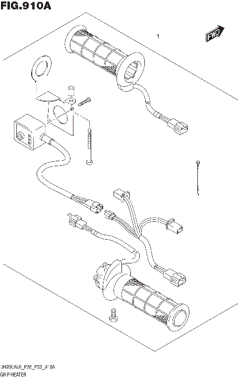 GRIP HEATER SET (OPTIONAL:UH200AL6 P28)