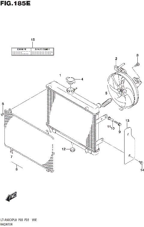 RADIATOR (LT-A500XPBL8 P28)