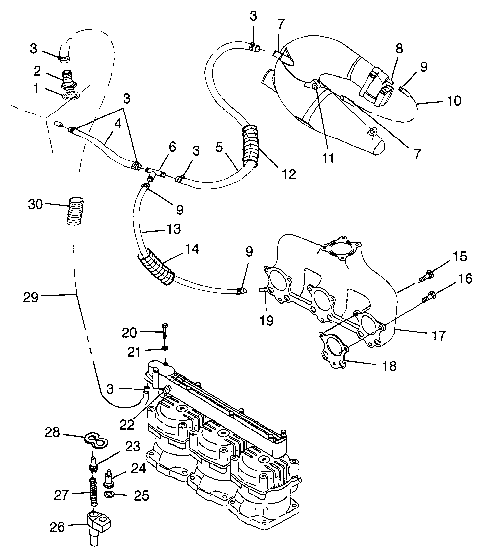 COOLING SYSTEM SLTX B974590 and INTL. SLTX I974590 (4941214121B006)