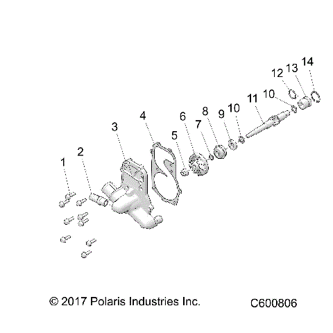 ENGINE, WATER PUMP - S21DDL6PS ALL OPTIONS (C600806)