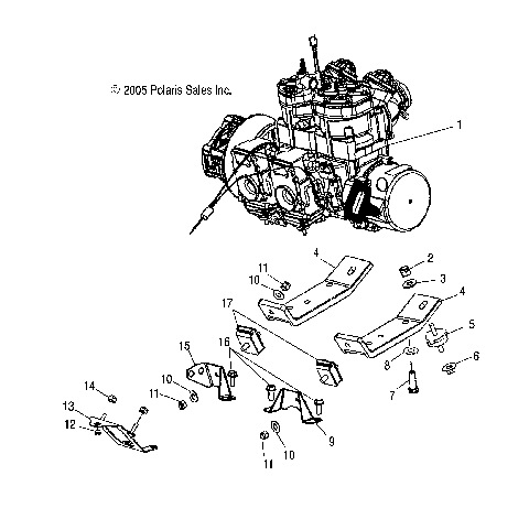 ENGINE, MOUNTING - S07NP5CS/CE (4997259725C05)