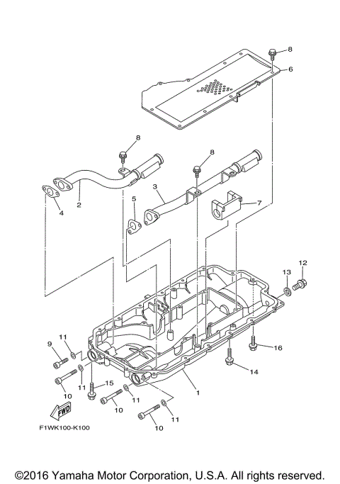 OIL PAN UP TO E/N 6CN-1005800